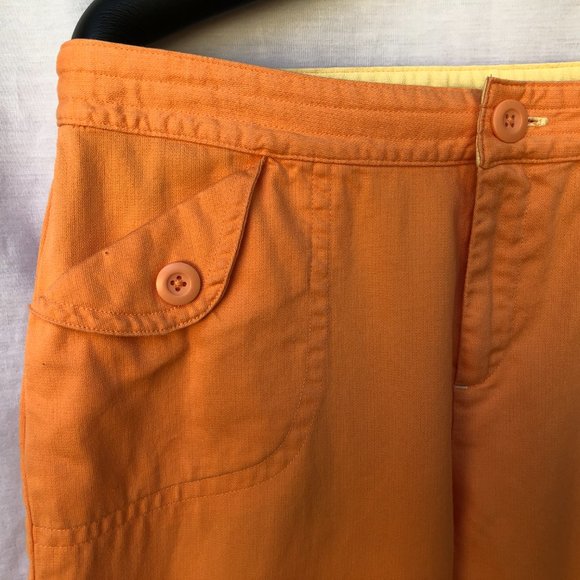Carolina Blues Women's Pants Size10 Orange - Picture 5 of 8